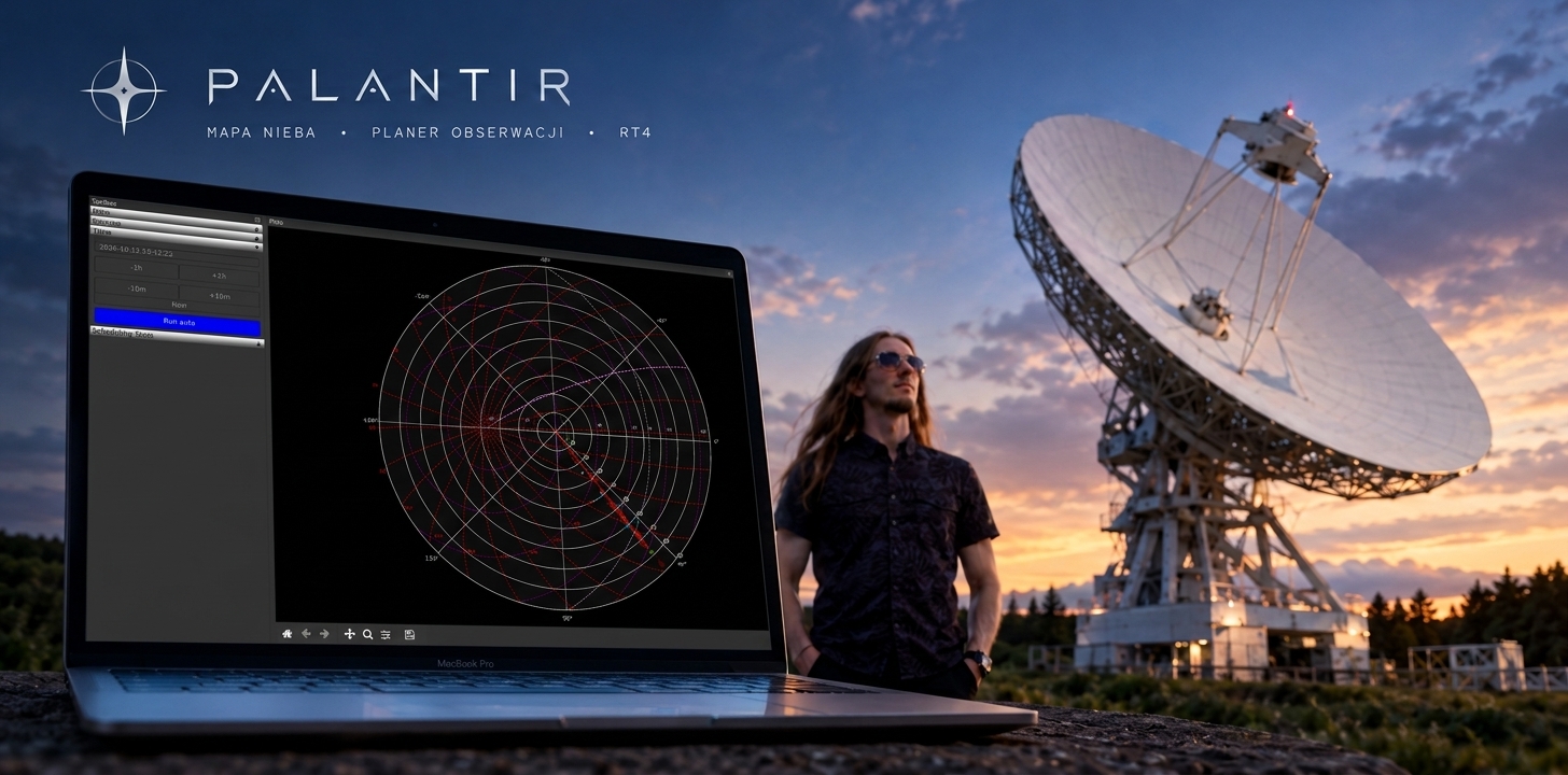 Palantir — interaktywna mapa nieba i planer obserwacji dla radioteleskopu RT4
